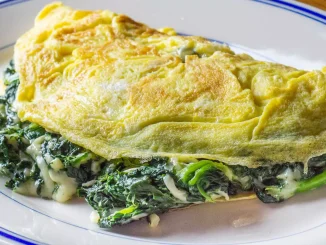 airfryer da ıspanaklı peynirli omlet tarifi